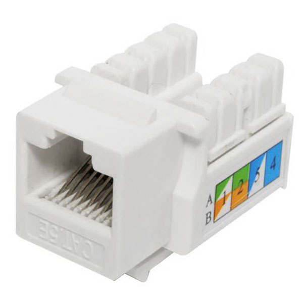 Vichnet Jack CAT5E UTP 180 Grados Blanco GC | JM Security System